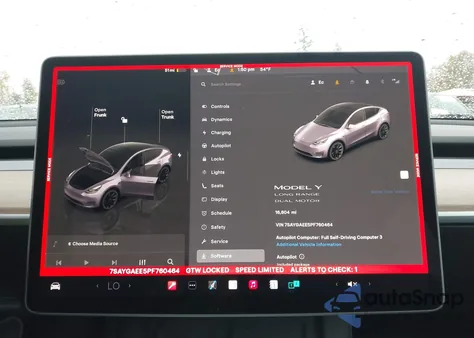 2023 Tesla Model Y Awd/Long Range Dual Motor All-Wheel Drive из США, поврежденный, VIN 7SAYGAEE5PF760464